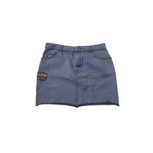 Junk Food Juniors‎ Size 11 Gray Mini Skirt Patchy Y2k 90s Streetwear Bratz